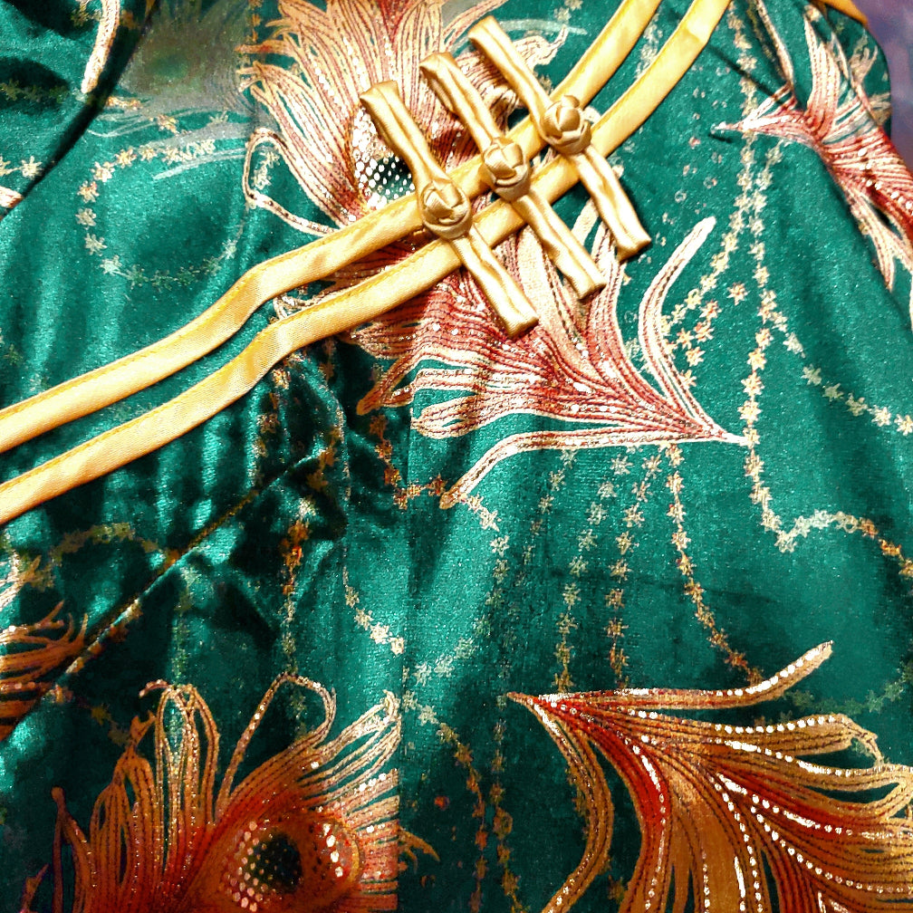 Stretch Velvet Cheongsam Dresses