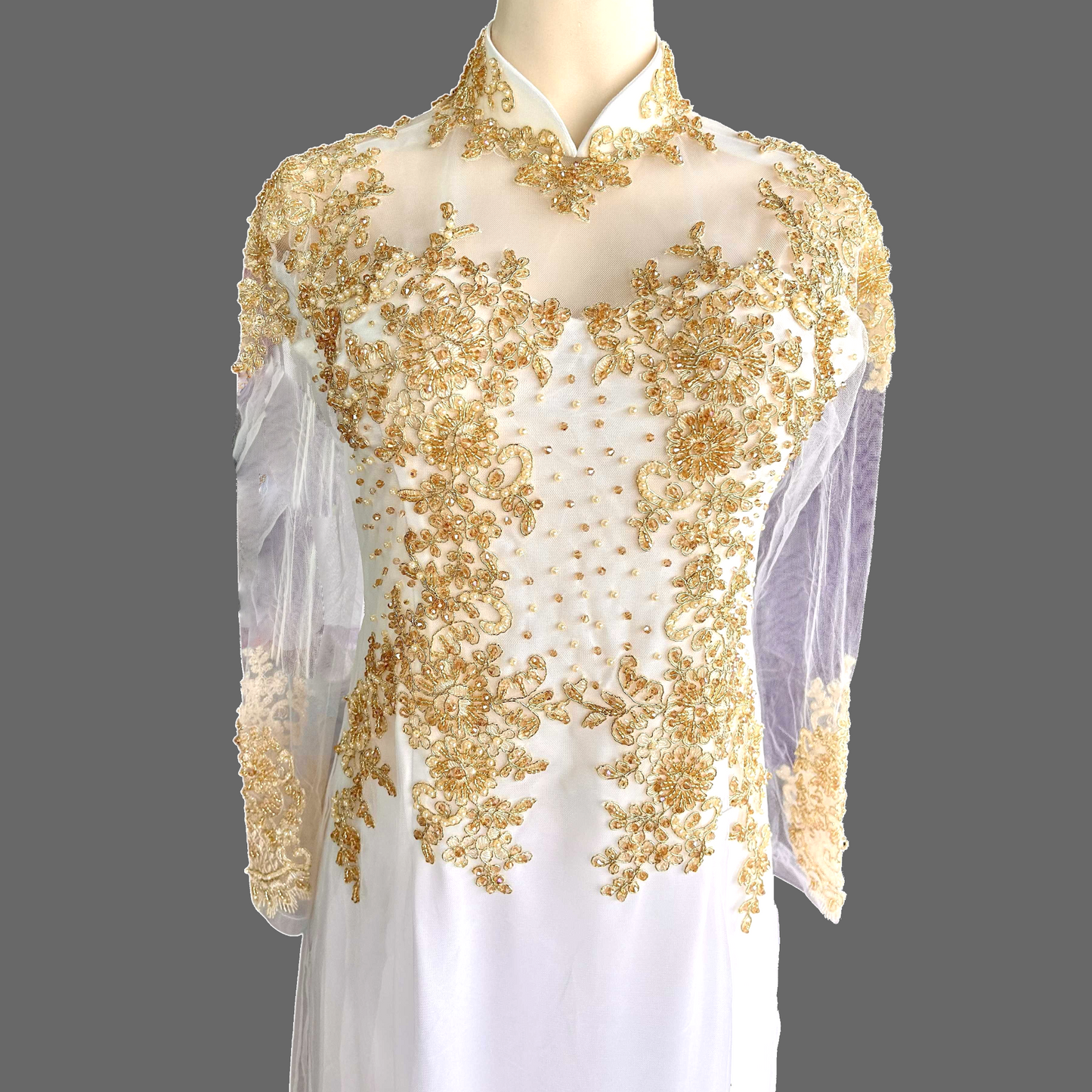 Bedazzled Wedding Ao Dai (Custom)