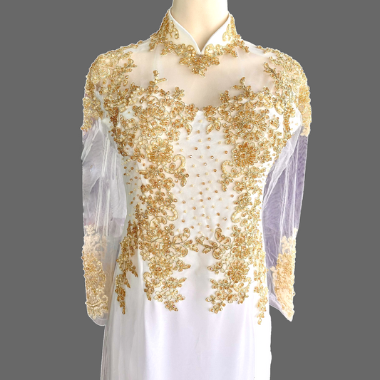 Bedazzled Wedding Ao Dai (Custom)