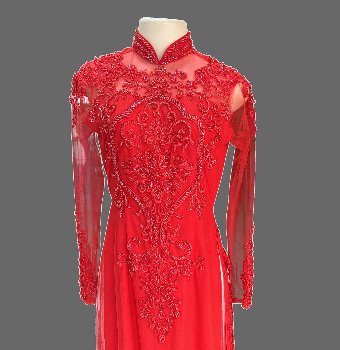 Bedazzled Wedding Ao Dai (Custom)